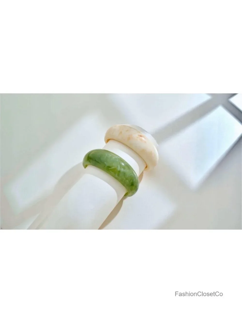 Chunky Acrylic Resin Cuff Bangle Bracelet Geometric Statement Wide Bangle
